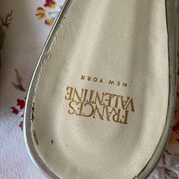 Frances Valentine Pauline Silver flats 8.5 - Picture 3 of 11